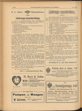 Verordnungs-Blatt für Eisenbahnen und Schiffahrt: Veröffentlichungen in Tarif- und Transport-Angelegenheiten 19040910 Seite: 12