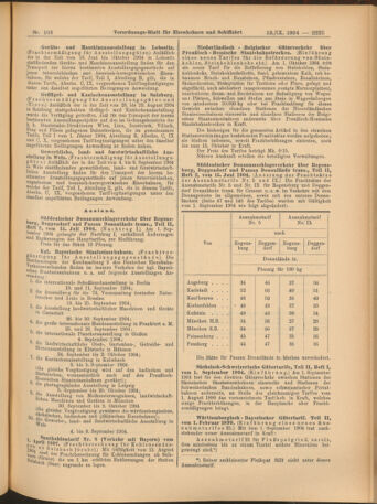 Verordnungs-Blatt für Eisenbahnen und Schiffahrt: Veröffentlichungen in Tarif- und Transport-Angelegenheiten 19040913 Seite: 21