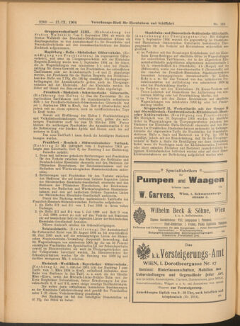 Verordnungs-Blatt für Eisenbahnen und Schiffahrt: Veröffentlichungen in Tarif- und Transport-Angelegenheiten 19040917 Seite: 12