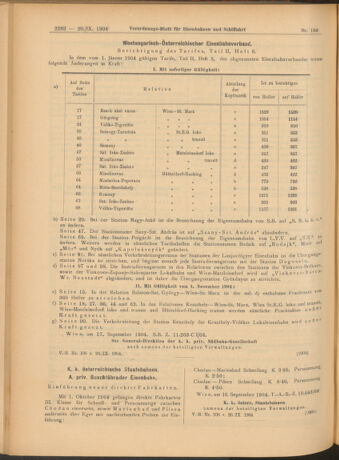 Verordnungs-Blatt für Eisenbahnen und Schiffahrt: Veröffentlichungen in Tarif- und Transport-Angelegenheiten 19040920 Seite: 18