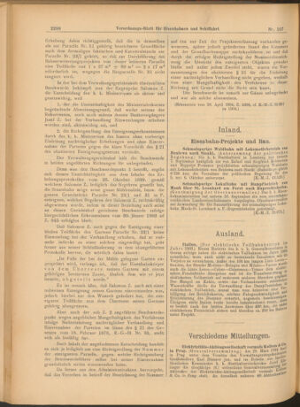 Verordnungs-Blatt für Eisenbahnen und Schiffahrt: Veröffentlichungen in Tarif- und Transport-Angelegenheiten 19040922 Seite: 2