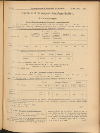 Verordnungs-Blatt für Eisenbahnen und Schiffahrt: Veröffentlichungen in Tarif- und Transport-Angelegenheiten 19040922 Seite: 5