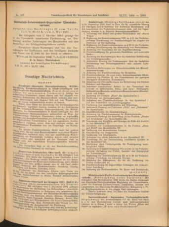 Verordnungs-Blatt für Eisenbahnen und Schiffahrt: Veröffentlichungen in Tarif- und Transport-Angelegenheiten 19040922 Seite: 7