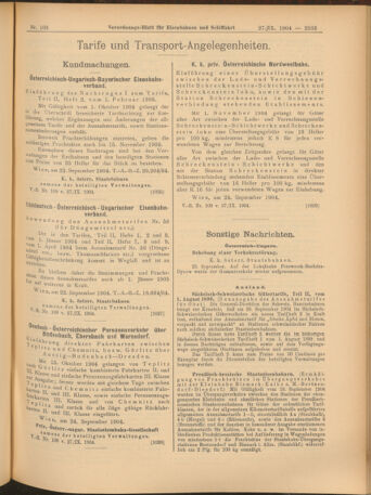 Verordnungs-Blatt für Eisenbahnen und Schiffahrt: Veröffentlichungen in Tarif- und Transport-Angelegenheiten 19040927 Seite: 5