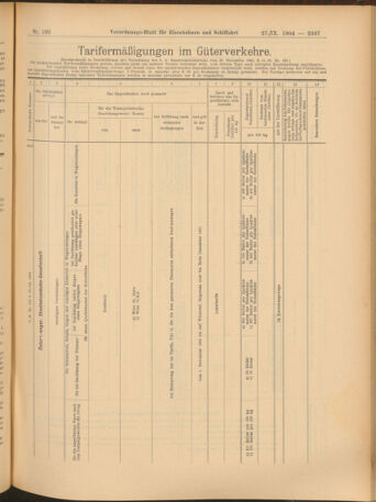 Verordnungs-Blatt für Eisenbahnen und Schiffahrt: Veröffentlichungen in Tarif- und Transport-Angelegenheiten 19040927 Seite: 9