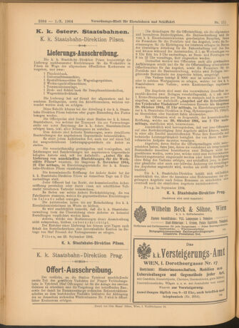 Verordnungs-Blatt für Eisenbahnen und Schiffahrt: Veröffentlichungen in Tarif- und Transport-Angelegenheiten 19041001 Seite: 24