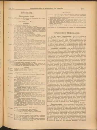 Verordnungs-Blatt für Eisenbahnen und Schiffahrt: Veröffentlichungen in Tarif- und Transport-Angelegenheiten 19041001 Seite: 5