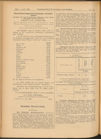 Verordnungs-Blatt für Eisenbahnen und Schiffahrt: Veröffentlichungen in Tarif- und Transport-Angelegenheiten 19041001 Seite: 8