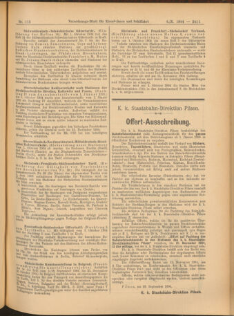 Verordnungs-Blatt für Eisenbahnen und Schiffahrt: Veröffentlichungen in Tarif- und Transport-Angelegenheiten 19041006 Seite: 7