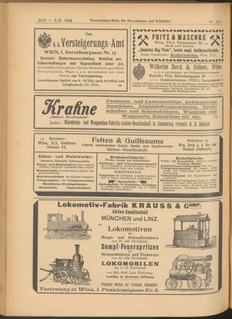 Verordnungs-Blatt für Eisenbahnen und Schiffahrt: Veröffentlichungen in Tarif- und Transport-Angelegenheiten 19041006 Seite: 8