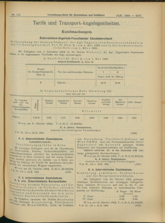 Verordnungs-Blatt für Eisenbahnen und Schiffahrt: Veröffentlichungen in Tarif- und Transport-Angelegenheiten 19041013 Seite: 5