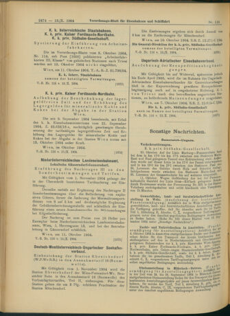 Verordnungs-Blatt für Eisenbahnen und Schiffahrt: Veröffentlichungen in Tarif- und Transport-Angelegenheiten 19041013 Seite: 6