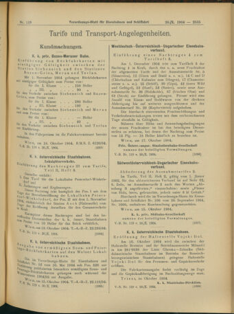 Verordnungs-Blatt für Eisenbahnen und Schiffahrt: Veröffentlichungen in Tarif- und Transport-Angelegenheiten 19041020 Seite: 7