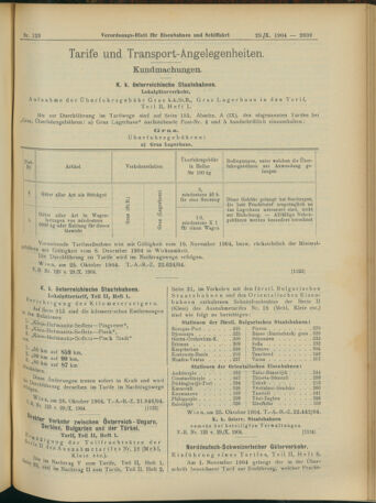 Verordnungs-Blatt für Eisenbahnen und Schiffahrt: Veröffentlichungen in Tarif- und Transport-Angelegenheiten 19041029 Seite: 9