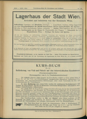 Verordnungs-Blatt für Eisenbahnen und Schiffahrt: Veröffentlichungen in Tarif- und Transport-Angelegenheiten 19041103 Seite: 20