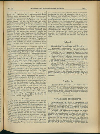 Verordnungs-Blatt für Eisenbahnen und Schiffahrt: Veröffentlichungen in Tarif- und Transport-Angelegenheiten 19041103 Seite: 3