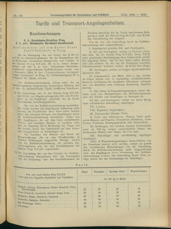 Verordnungs-Blatt für Eisenbahnen und Schiffahrt: Veröffentlichungen in Tarif- und Transport-Angelegenheiten 19041103 Seite: 5