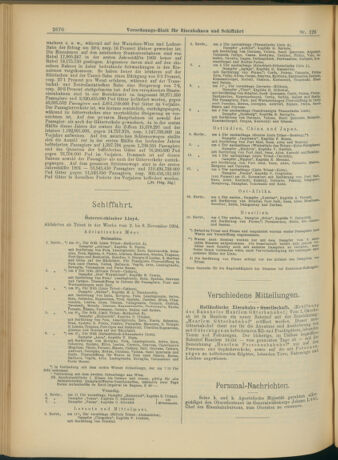 Verordnungs-Blatt für Eisenbahnen und Schiffahrt: Veröffentlichungen in Tarif- und Transport-Angelegenheiten 19041105 Seite: 6