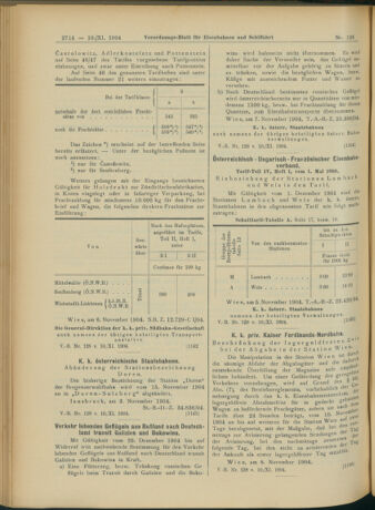 Verordnungs-Blatt für Eisenbahnen und Schiffahrt: Veröffentlichungen in Tarif- und Transport-Angelegenheiten 19041110 Seite: 18