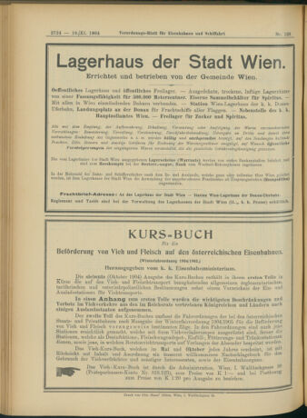 Verordnungs-Blatt für Eisenbahnen und Schiffahrt: Veröffentlichungen in Tarif- und Transport-Angelegenheiten 19041110 Seite: 28