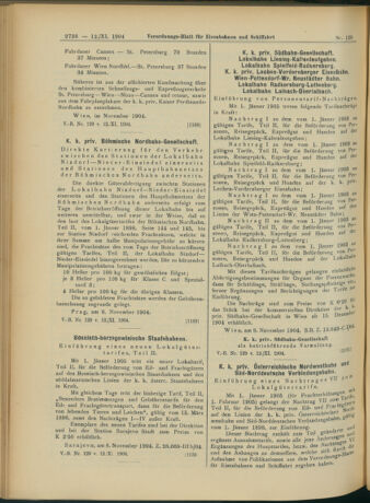 Verordnungs-Blatt für Eisenbahnen und Schiffahrt: Veröffentlichungen in Tarif- und Transport-Angelegenheiten 19041112 Seite: 14