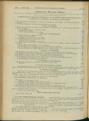 Verordnungs-Blatt für Eisenbahnen und Schiffahrt: Veröffentlichungen in Tarif- und Transport-Angelegenheiten 19041115 Seite: 10