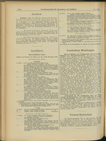 Verordnungs-Blatt für Eisenbahnen und Schiffahrt: Veröffentlichungen in Tarif- und Transport-Angelegenheiten 19041119 Seite: 6