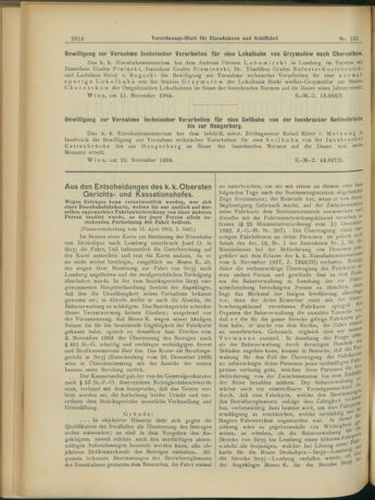 Verordnungs-Blatt für Eisenbahnen und Schiffahrt: Veröffentlichungen in Tarif- und Transport-Angelegenheiten 19041122 Seite: 2