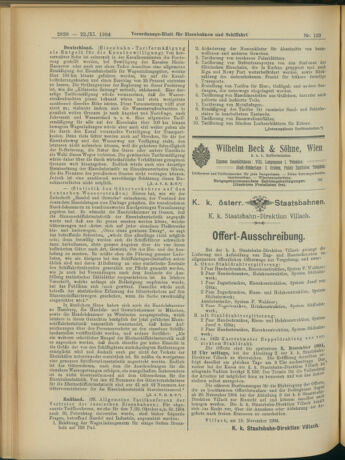 Verordnungs-Blatt für Eisenbahnen und Schiffahrt: Veröffentlichungen in Tarif- und Transport-Angelegenheiten 19041122 Seite: 8