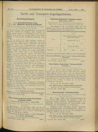 Verordnungs-Blatt für Eisenbahnen und Schiffahrt: Veröffentlichungen in Tarif- und Transport-Angelegenheiten 19041124 Seite: 5