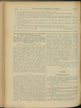 Verordnungs-Blatt für Eisenbahnen und Schiffahrt: Veröffentlichungen in Tarif- und Transport-Angelegenheiten 19041126 Seite: 2