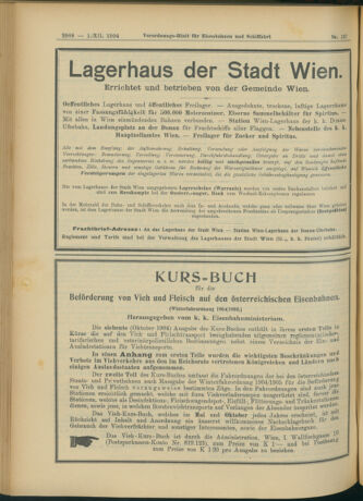 Verordnungs-Blatt für Eisenbahnen und Schiffahrt: Veröffentlichungen in Tarif- und Transport-Angelegenheiten 19041201 Seite: 8