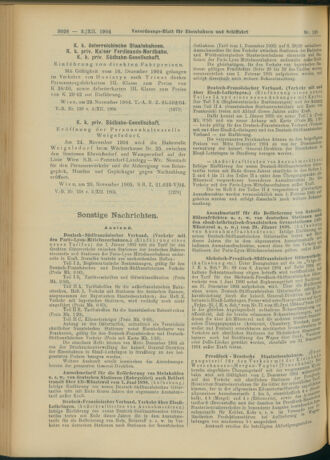 Verordnungs-Blatt für Eisenbahnen und Schiffahrt: Veröffentlichungen in Tarif- und Transport-Angelegenheiten 19041203 Seite: 6