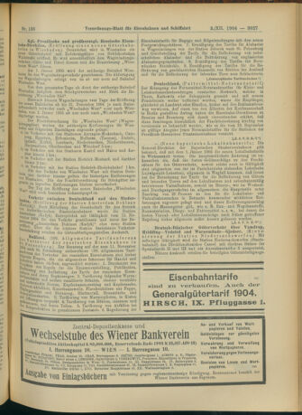 Verordnungs-Blatt für Eisenbahnen und Schiffahrt: Veröffentlichungen in Tarif- und Transport-Angelegenheiten 19041203 Seite: 7