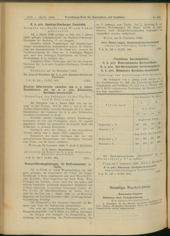 Verordnungs-Blatt für Eisenbahnen und Schiffahrt: Veröffentlichungen in Tarif- und Transport-Angelegenheiten 19041213 Seite: 8