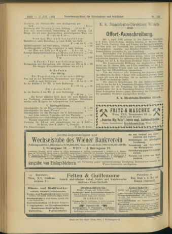 Verordnungs-Blatt für Eisenbahnen und Schiffahrt: Veröffentlichungen in Tarif- und Transport-Angelegenheiten 19041217 Seite: 80