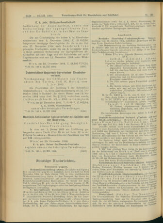 Verordnungs-Blatt für Eisenbahnen und Schiffahrt: Veröffentlichungen in Tarif- und Transport-Angelegenheiten 19041222 Seite: 10