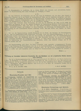 Verordnungs-Blatt für Eisenbahnen und Schiffahrt: Veröffentlichungen in Tarif- und Transport-Angelegenheiten 19041222 Seite: 5