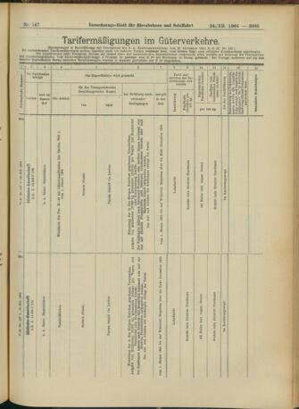 Verordnungs-Blatt für Eisenbahnen und Schiffahrt: Veröffentlichungen in Tarif- und Transport-Angelegenheiten 19041224 Seite: 13