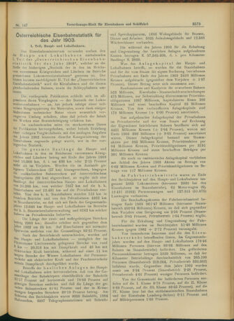 Verordnungs-Blatt für Eisenbahnen und Schiffahrt: Veröffentlichungen in Tarif- und Transport-Angelegenheiten 19041224 Seite: 7