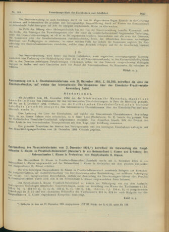 Verordnungs-Blatt für Eisenbahnen und Schiffahrt: Veröffentlichungen in Tarif- und Transport-Angelegenheiten 19041229 Seite: 5