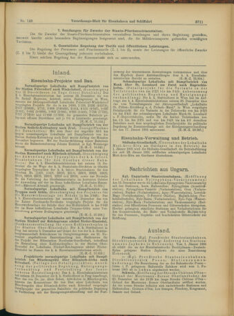 Verordnungs-Blatt für Eisenbahnen und Schiffahrt: Veröffentlichungen in Tarif- und Transport-Angelegenheiten 19041231 Seite: 7