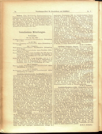 Verordnungs-Blatt für Eisenbahnen und Schiffahrt: Veröffentlichungen in Tarif- und Transport-Angelegenheiten 19050105 Seite: 10