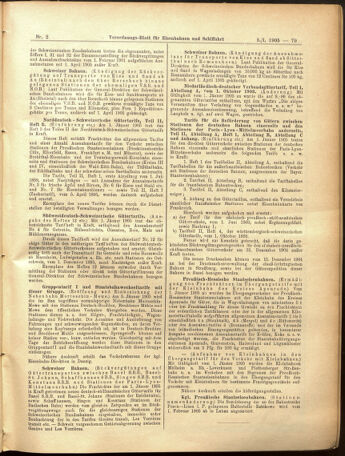 Verordnungs-Blatt für Eisenbahnen und Schiffahrt: Veröffentlichungen in Tarif- und Transport-Angelegenheiten 19050105 Seite: 15