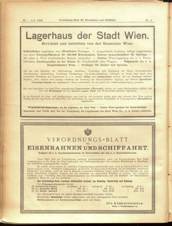 Verordnungs-Blatt für Eisenbahnen und Schiffahrt: Veröffentlichungen in Tarif- und Transport-Angelegenheiten 19050105 Seite: 16