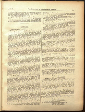 Verordnungs-Blatt für Eisenbahnen und Schiffahrt: Veröffentlichungen in Tarif- und Transport-Angelegenheiten 19050110 Seite: 11