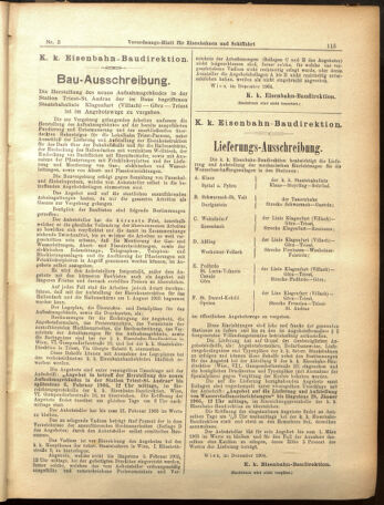 Verordnungs-Blatt für Eisenbahnen und Schiffahrt: Veröffentlichungen in Tarif- und Transport-Angelegenheiten 19050110 Seite: 9