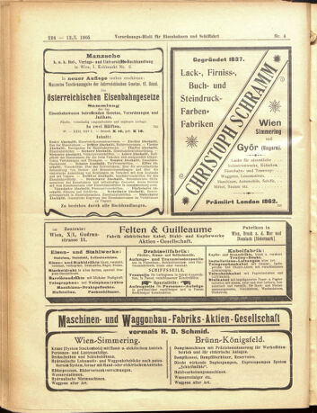 Verordnungs-Blatt für Eisenbahnen und Schiffahrt: Veröffentlichungen in Tarif- und Transport-Angelegenheiten 19050112 Seite: 16