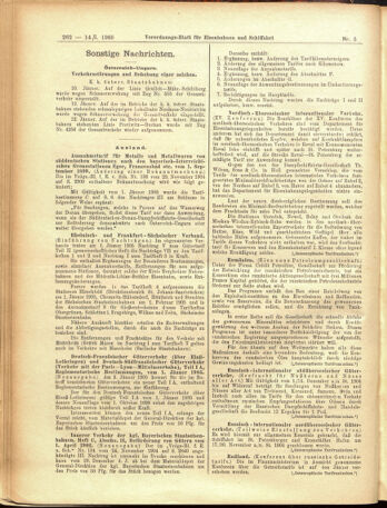 Verordnungs-Blatt für Eisenbahnen und Schiffahrt: Veröffentlichungen in Tarif- und Transport-Angelegenheiten 19050114 Seite: 14