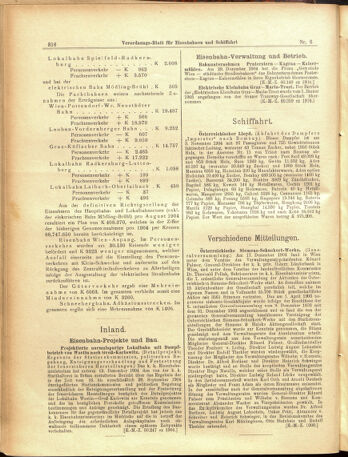 Verordnungs-Blatt für Eisenbahnen und Schiffahrt: Veröffentlichungen in Tarif- und Transport-Angelegenheiten 19050117 Seite: 16